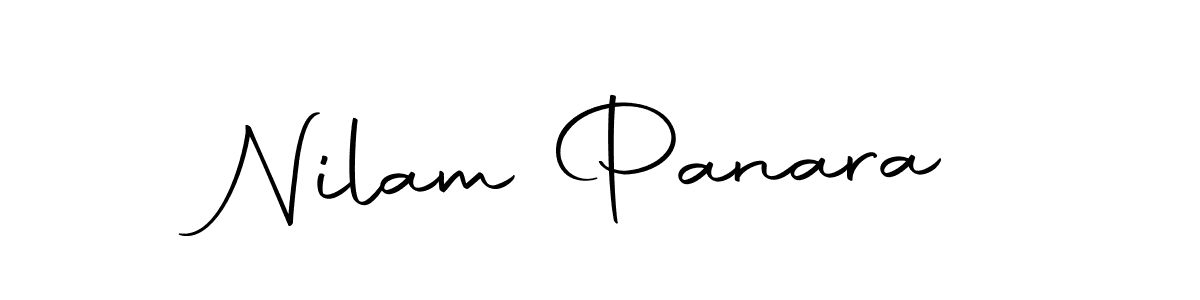 Nilam Panara stylish signature style. Best Handwritten Sign (Autography-DOLnW) for my name. Handwritten Signature Collection Ideas for my name Nilam Panara. Nilam Panara signature style 10 images and pictures png