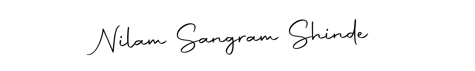 Design your own signature with our free online signature maker. With this signature software, you can create a handwritten (Autography-DOLnW) signature for name Nilam Sangram Shinde. Nilam Sangram Shinde signature style 10 images and pictures png