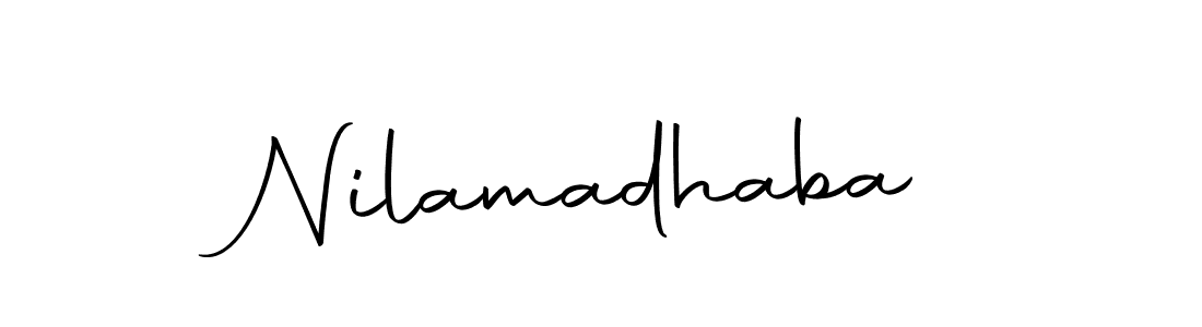 Design your own signature with our free online signature maker. With this signature software, you can create a handwritten (Autography-DOLnW) signature for name Nilamadhaba. Nilamadhaba signature style 10 images and pictures png