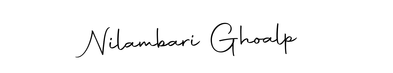 Use a signature maker to create a handwritten signature online. With this signature software, you can design (Autography-DOLnW) your own signature for name Nilambari Ghoalp. Nilambari Ghoalp signature style 10 images and pictures png