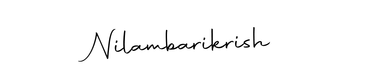 Nilambarikrish stylish signature style. Best Handwritten Sign (Autography-DOLnW) for my name. Handwritten Signature Collection Ideas for my name Nilambarikrish. Nilambarikrish signature style 10 images and pictures png