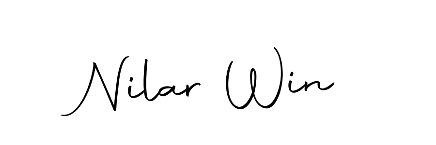 This is the best signature style for the Nilar Win name. Also you like these signature font (Autography-DOLnW). Mix name signature. Nilar Win signature style 10 images and pictures png