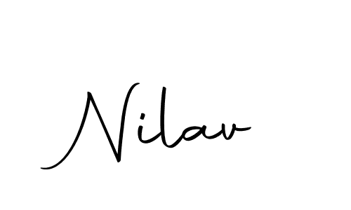 Make a beautiful signature design for name Nilav. With this signature (Autography-DOLnW) style, you can create a handwritten signature for free. Nilav signature style 10 images and pictures png