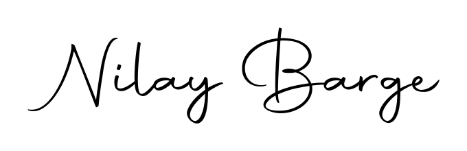 Enhance your business communications with Nilay Barge signature in Autography-DOLnW lettering. Clean, modern, and universally compatible. Nilay Barge signature style 10 images and pictures png