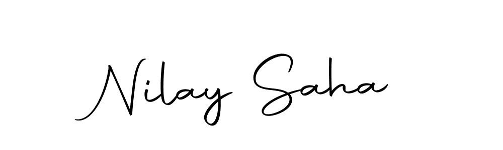 Nilay Saha stylish signature style. Best Handwritten Sign (Autography-DOLnW) for my name. Handwritten Signature Collection Ideas for my name Nilay Saha. Nilay Saha signature style 10 images and pictures png
