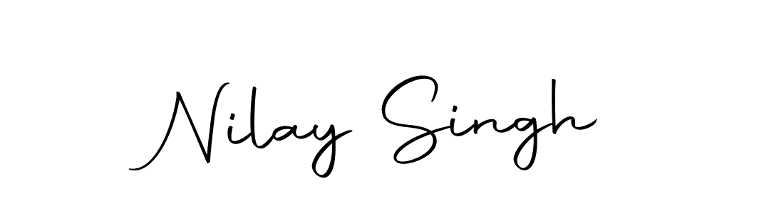 How to make Nilay Singh name signature. Use Autography-DOLnW style for creating short signs online. This is the latest handwritten sign. Nilay Singh signature style 10 images and pictures png