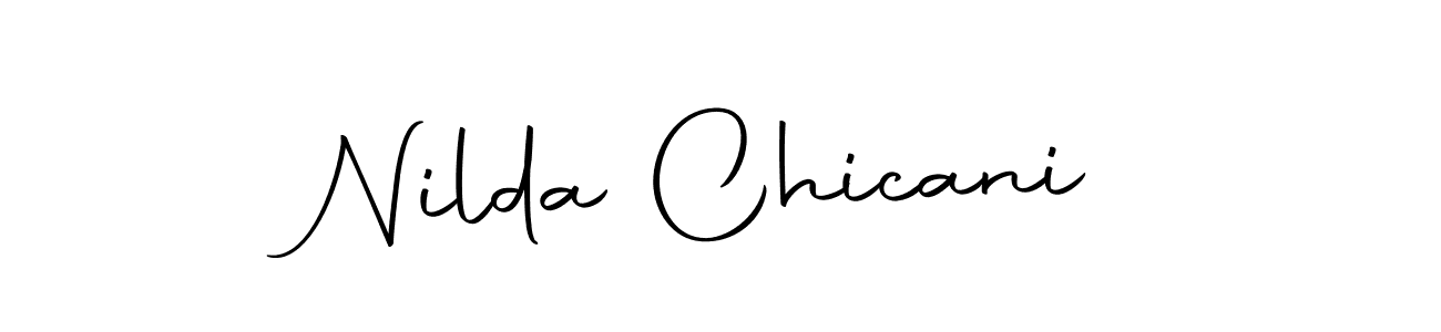 Design your own signature with our free online signature maker. With this signature software, you can create a handwritten (Autography-DOLnW) signature for name Nilda Chicani. Nilda Chicani signature style 10 images and pictures png