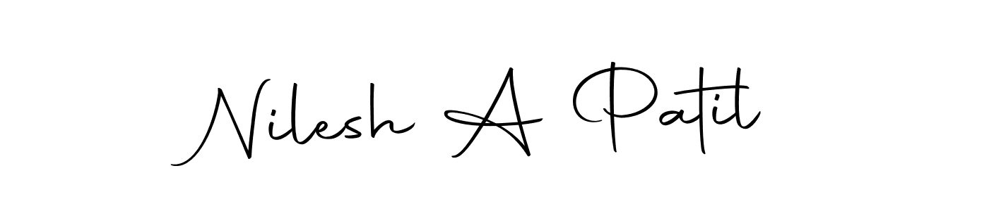 Make a beautiful signature design for name Nilesh A Patil. With this signature (Autography-DOLnW) style, you can create a handwritten signature for free. Nilesh A Patil signature style 10 images and pictures png