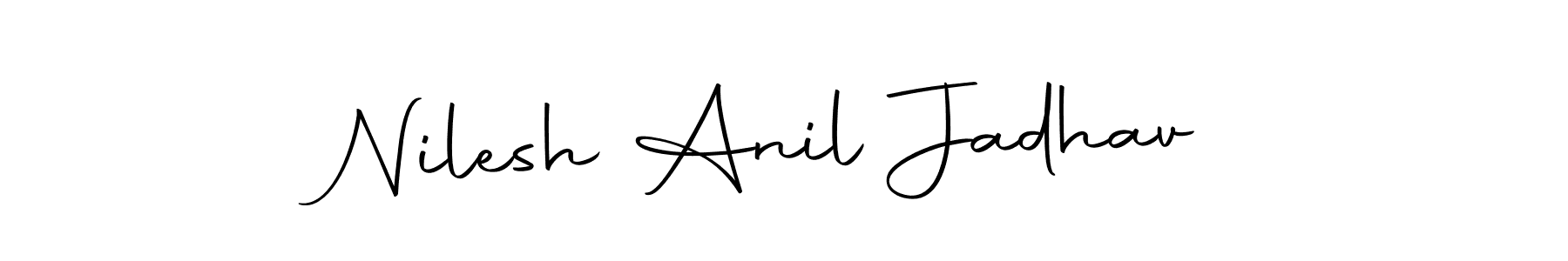 Nilesh Anil Jadhav stylish signature style. Best Handwritten Sign (Autography-DOLnW) for my name. Handwritten Signature Collection Ideas for my name Nilesh Anil Jadhav. Nilesh Anil Jadhav signature style 10 images and pictures png