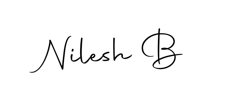 It looks lik you need a new signature style for name Nilesh B. Design unique handwritten (Autography-DOLnW) signature with our free signature maker in just a few clicks. Nilesh B signature style 10 images and pictures png