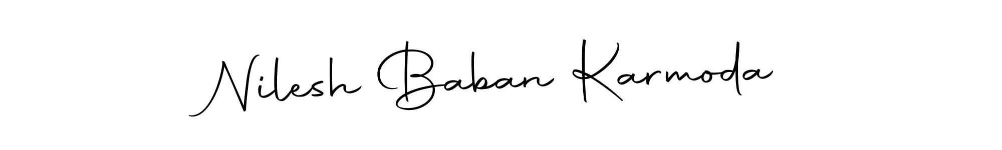 Make a short Nilesh Baban Karmoda signature style. Manage your documents anywhere anytime using Autography-DOLnW. Create and add eSignatures, submit forms, share and send files easily. Nilesh Baban Karmoda signature style 10 images and pictures png