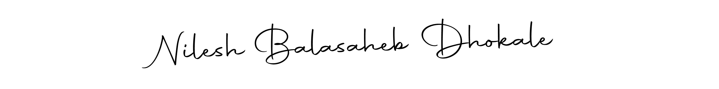 Autography-DOLnW is a professional signature style that is perfect for those who want to add a touch of class to their signature. It is also a great choice for those who want to make their signature more unique. Get Nilesh Balasaheb Dhokale name to fancy signature for free. Nilesh Balasaheb Dhokale signature style 10 images and pictures png