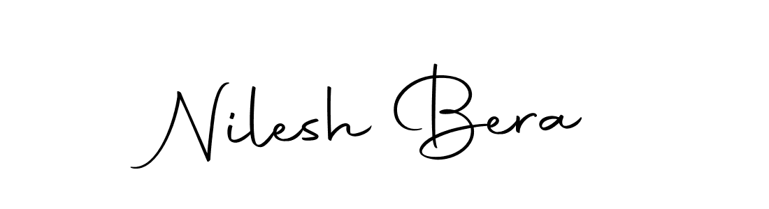 Design your own signature with our free online signature maker. With this signature software, you can create a handwritten (Autography-DOLnW) signature for name Nilesh Bera. Nilesh Bera signature style 10 images and pictures png