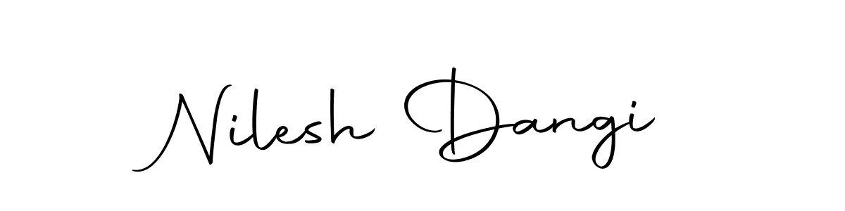 Nilesh Dangi stylish signature style. Best Handwritten Sign (Autography-DOLnW) for my name. Handwritten Signature Collection Ideas for my name Nilesh Dangi. Nilesh Dangi signature style 10 images and pictures png