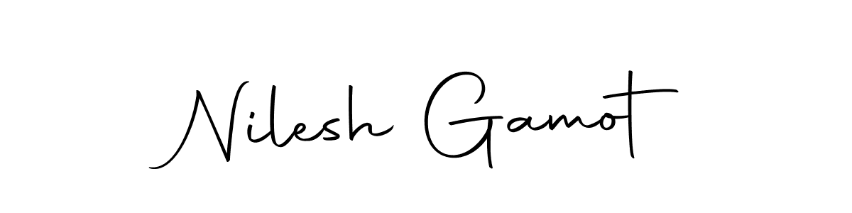 Similarly Autography-DOLnW is the best handwritten signature design. Signature creator online .You can use it as an online autograph creator for name Nilesh Gamot. Nilesh Gamot signature style 10 images and pictures png