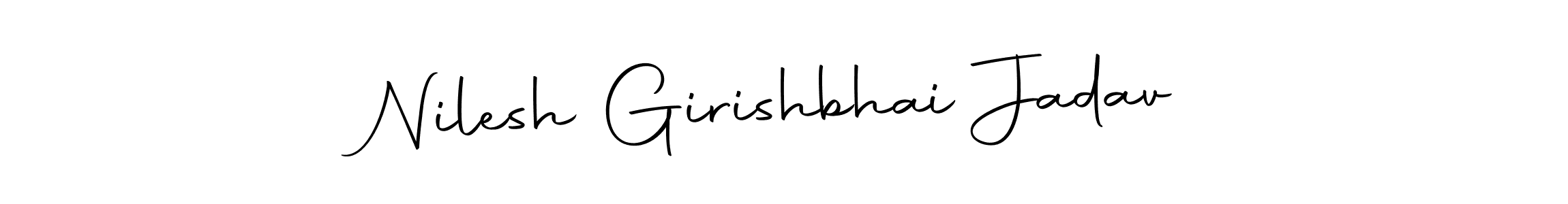 You should practise on your own different ways (Autography-DOLnW) to write your name (Nilesh Girishbhai Jadav) in signature. don't let someone else do it for you. Nilesh Girishbhai Jadav signature style 10 images and pictures png