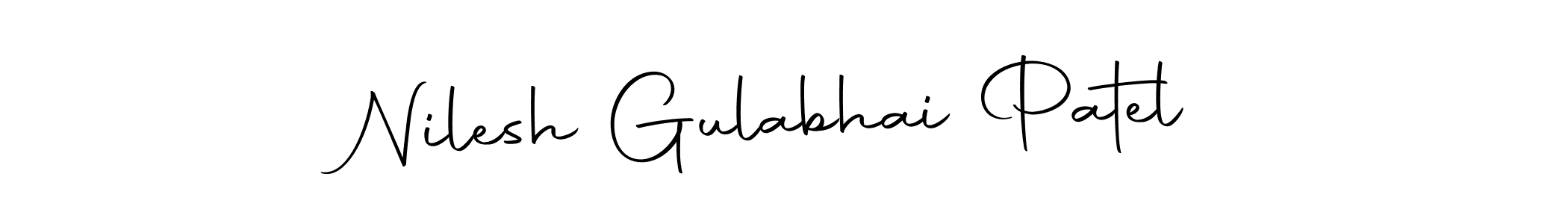 Create a beautiful signature design for name Nilesh Gulabhai Patel. With this signature (Autography-DOLnW) fonts, you can make a handwritten signature for free. Nilesh Gulabhai Patel signature style 10 images and pictures png
