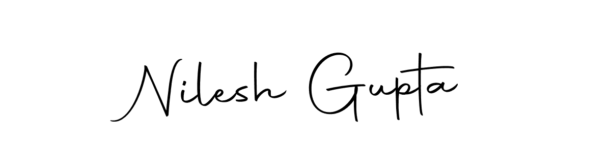 Nilesh Gupta stylish signature style. Best Handwritten Sign (Autography-DOLnW) for my name. Handwritten Signature Collection Ideas for my name Nilesh Gupta. Nilesh Gupta signature style 10 images and pictures png