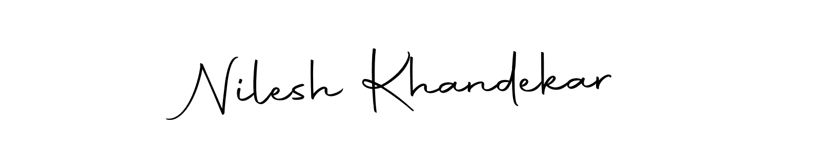 Create a beautiful signature design for name Nilesh Khandekar. With this signature (Autography-DOLnW) fonts, you can make a handwritten signature for free. Nilesh Khandekar signature style 10 images and pictures png