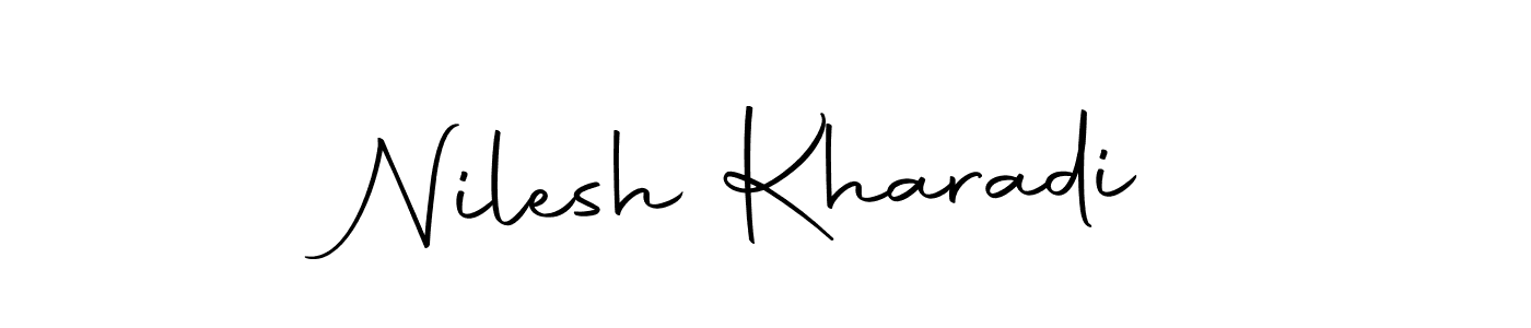Use a signature maker to create a handwritten signature online. With this signature software, you can design (Autography-DOLnW) your own signature for name Nilesh Kharadi. Nilesh Kharadi signature style 10 images and pictures png