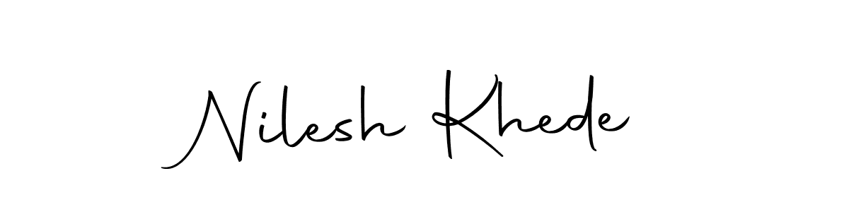 Nilesh Khede stylish signature style. Best Handwritten Sign (Autography-DOLnW) for my name. Handwritten Signature Collection Ideas for my name Nilesh Khede. Nilesh Khede signature style 10 images and pictures png