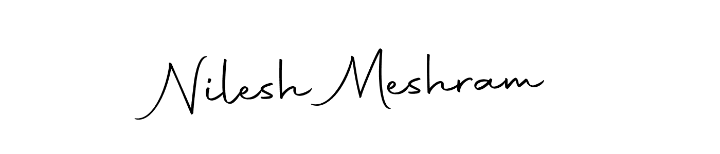 Nilesh Meshram stylish signature style. Best Handwritten Sign (Autography-DOLnW) for my name. Handwritten Signature Collection Ideas for my name Nilesh Meshram. Nilesh Meshram signature style 10 images and pictures png