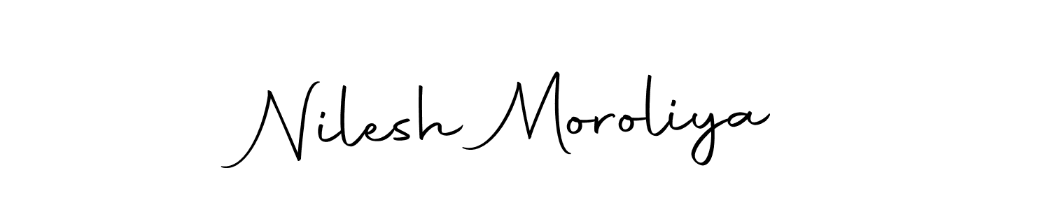Nilesh Moroliya stylish signature style. Best Handwritten Sign (Autography-DOLnW) for my name. Handwritten Signature Collection Ideas for my name Nilesh Moroliya. Nilesh Moroliya signature style 10 images and pictures png