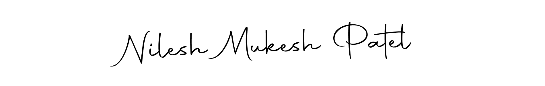 Design your own signature with our free online signature maker. With this signature software, you can create a handwritten (Autography-DOLnW) signature for name Nilesh Mukesh Patel. Nilesh Mukesh Patel signature style 10 images and pictures png