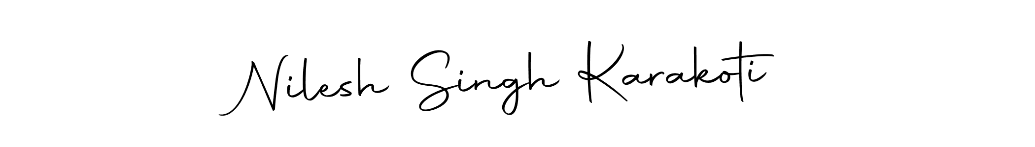 Make a short Nilesh Singh Karakoti signature style. Manage your documents anywhere anytime using Autography-DOLnW. Create and add eSignatures, submit forms, share and send files easily. Nilesh Singh Karakoti signature style 10 images and pictures png