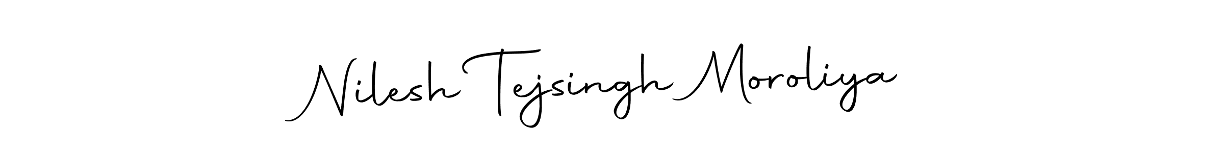 You should practise on your own different ways (Autography-DOLnW) to write your name (Nilesh Tejsingh Moroliya) in signature. don't let someone else do it for you. Nilesh Tejsingh Moroliya signature style 10 images and pictures png