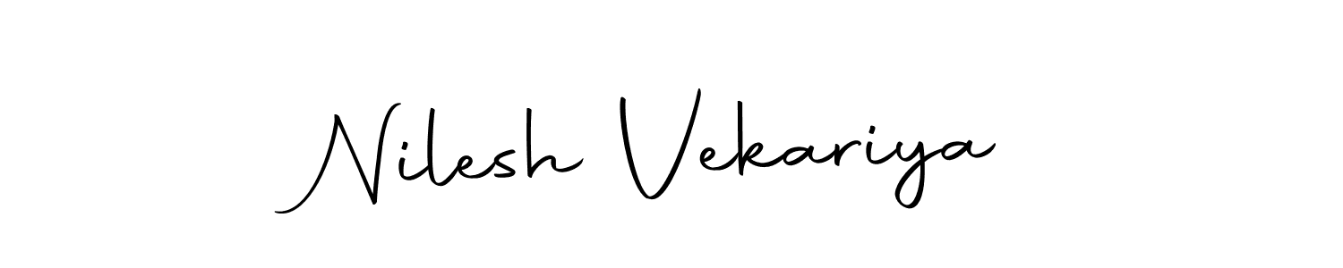 This is the best signature style for the Nilesh Vekariya name. Also you like these signature font (Autography-DOLnW). Mix name signature. Nilesh Vekariya signature style 10 images and pictures png