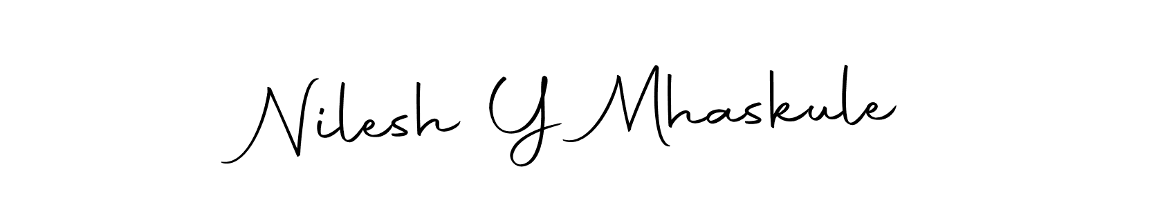 You should practise on your own different ways (Autography-DOLnW) to write your name (Nilesh Y Mhaskule) in signature. don't let someone else do it for you. Nilesh Y Mhaskule signature style 10 images and pictures png