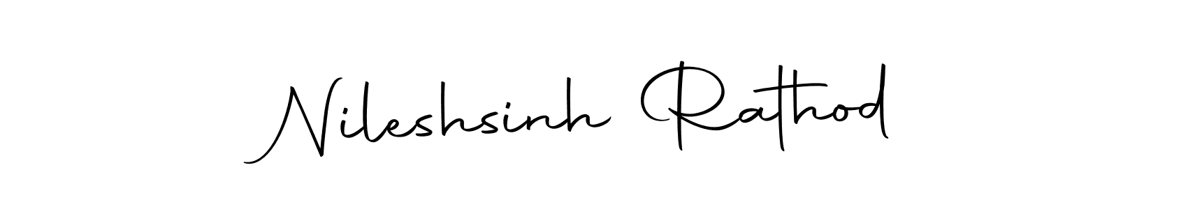 Create a beautiful signature design for name Nileshsinh Rathod. With this signature (Autography-DOLnW) fonts, you can make a handwritten signature for free. Nileshsinh Rathod signature style 10 images and pictures png