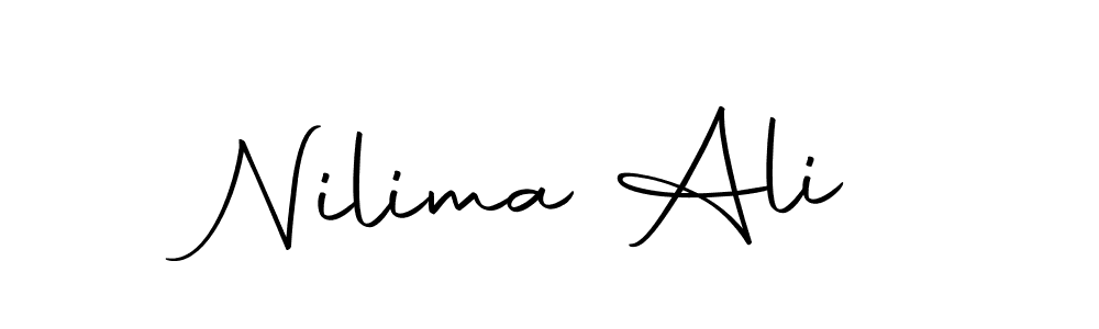 Create a beautiful signature design for name Nilima Ali. With this signature (Autography-DOLnW) fonts, you can make a handwritten signature for free. Nilima Ali signature style 10 images and pictures png