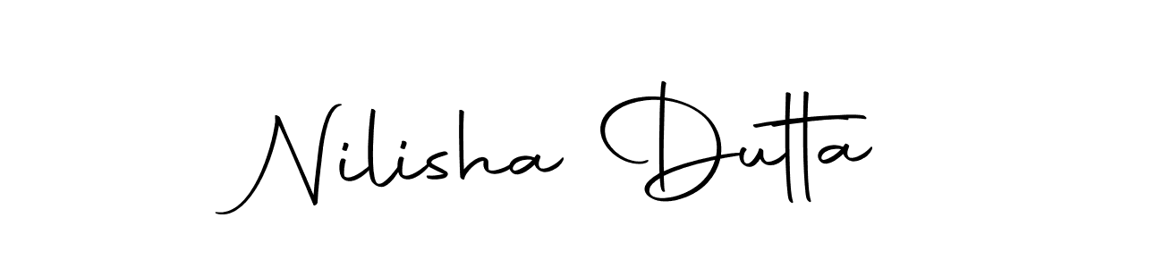 Make a beautiful signature design for name Nilisha Dutta. With this signature (Autography-DOLnW) style, you can create a handwritten signature for free. Nilisha Dutta signature style 10 images and pictures png