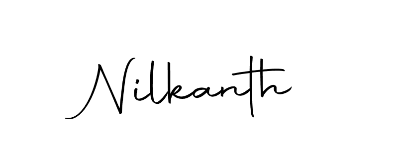 How to make Nilkanth signature? Autography-DOLnW is a professional autograph style. Create handwritten signature for Nilkanth name. Nilkanth signature style 10 images and pictures png