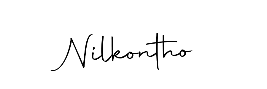 How to make Nilkontho name signature. Use Autography-DOLnW style for creating short signs online. This is the latest handwritten sign. Nilkontho signature style 10 images and pictures png