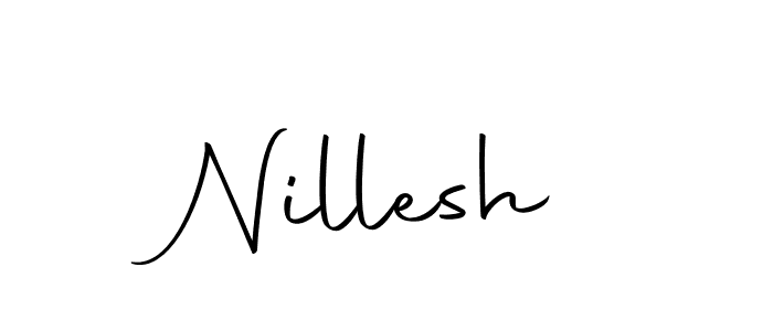 Create a beautiful signature design for name Nillesh. With this signature (Autography-DOLnW) fonts, you can make a handwritten signature for free. Nillesh signature style 10 images and pictures png