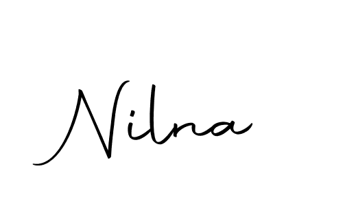 Create a beautiful signature design for name Nilna. With this signature (Autography-DOLnW) fonts, you can make a handwritten signature for free. Nilna signature style 10 images and pictures png