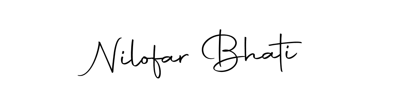 Here are the top 10 professional signature styles for the name Nilofar Bhati. These are the best autograph styles you can use for your name. Nilofar Bhati signature style 10 images and pictures png