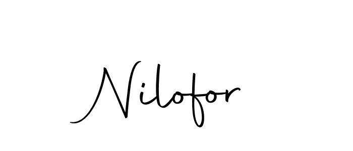 Design your own signature with our free online signature maker. With this signature software, you can create a handwritten (Autography-DOLnW) signature for name Nilofor. Nilofor signature style 10 images and pictures png