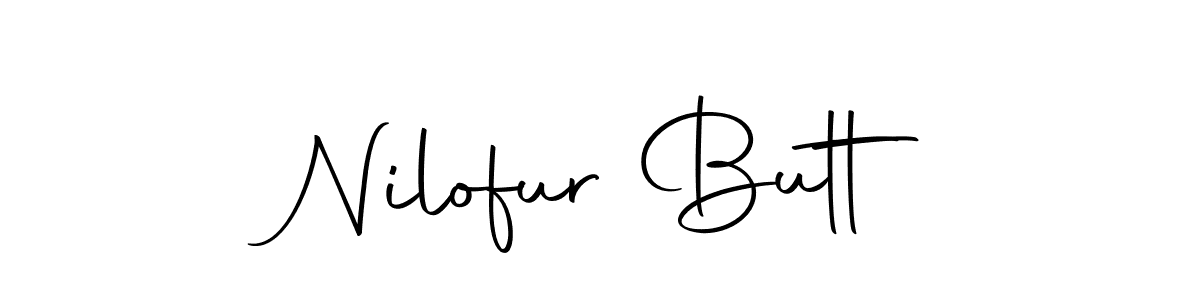 Make a beautiful signature design for name Nilofur Butt. With this signature (Autography-DOLnW) style, you can create a handwritten signature for free. Nilofur Butt signature style 10 images and pictures png