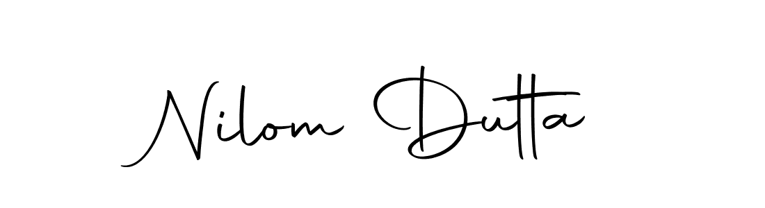 Create a beautiful signature design for name Nilom Dutta. With this signature (Autography-DOLnW) fonts, you can make a handwritten signature for free. Nilom Dutta signature style 10 images and pictures png