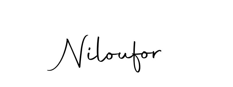 Create a beautiful signature design for name Niloufor. With this signature (Autography-DOLnW) fonts, you can make a handwritten signature for free. Niloufor signature style 10 images and pictures png