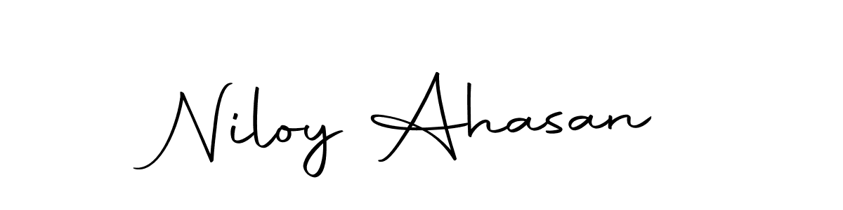 How to make Niloy Ahasan signature? Autography-DOLnW is a professional autograph style. Create handwritten signature for Niloy Ahasan name. Niloy Ahasan signature style 10 images and pictures png