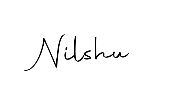 How to make Nilshu signature? Autography-DOLnW is a professional autograph style. Create handwritten signature for Nilshu name. Nilshu signature style 10 images and pictures png