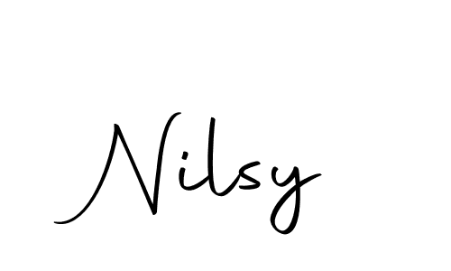 if you are searching for the best signature style for your name Nilsy. so please give up your signature search. here we have designed multiple signature styles  using Autography-DOLnW. Nilsy signature style 10 images and pictures png