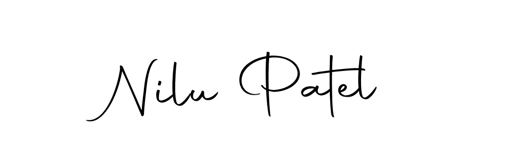 Design your own signature with our free online signature maker. With this signature software, you can create a handwritten (Autography-DOLnW) signature for name Nilu Patel. Nilu Patel signature style 10 images and pictures png