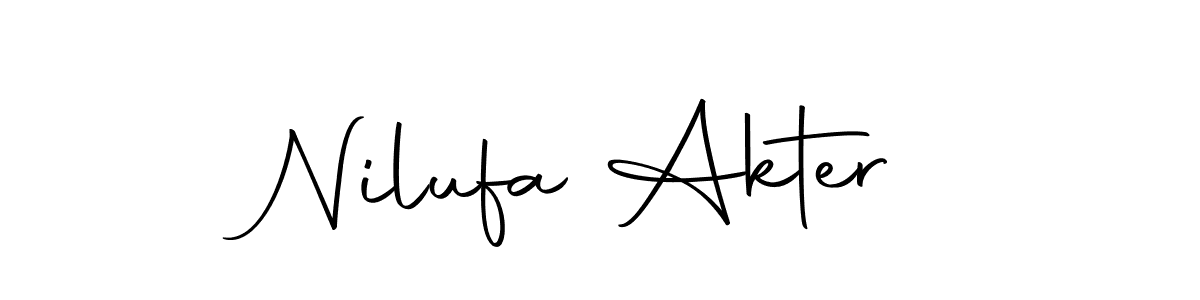 How to make Nilufa Akter signature? Autography-DOLnW is a professional autograph style. Create handwritten signature for Nilufa Akter name. Nilufa Akter signature style 10 images and pictures png
