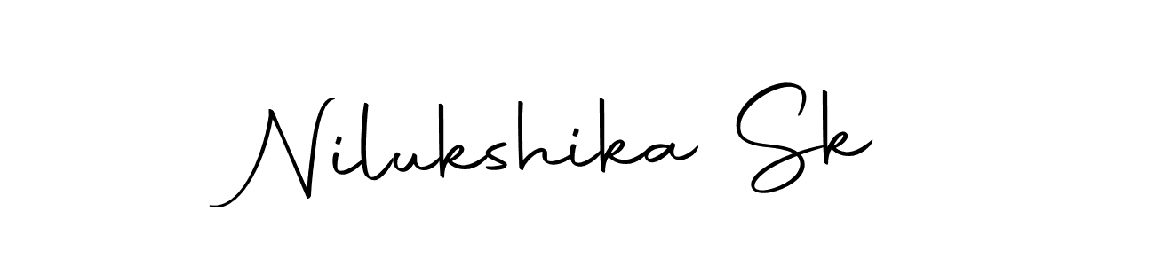 Make a beautiful signature design for name Nilukshika Sk. Use this online signature maker to create a handwritten signature for free. Nilukshika Sk signature style 10 images and pictures png